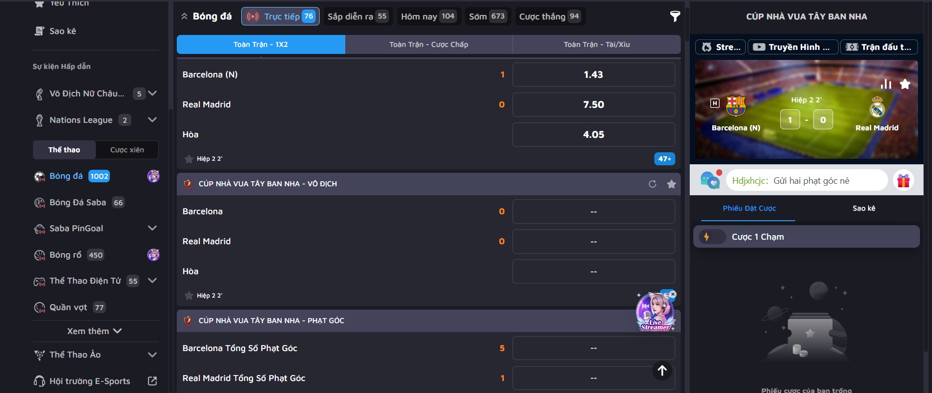 Europe sport tạo ra sự khác biệt so với nhiều sảnh cược khác trên thị trường